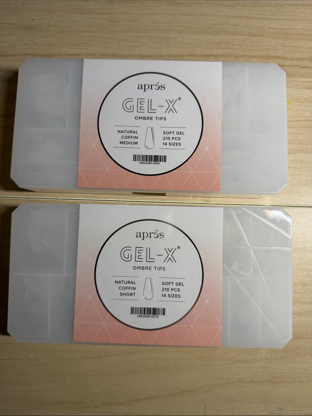 aprés GEL-X Ombre Nail Tips – Natural White (210 pcs)